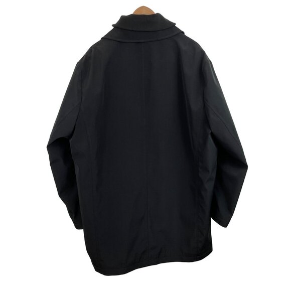 Chaps Microfiber Black Jacket With Removable Quilted Lining Men's Size 48R - Picture 2 of 9